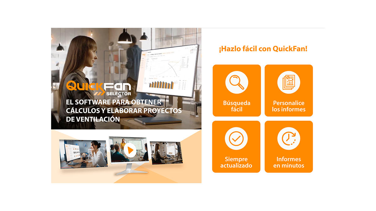 Software QuickFan para cálculo y diseño de proyectos de ventilación